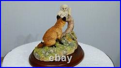 Border fine arts fox Cub and Owlet, B0207, 1997-99, David Walton, Free Delivery