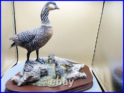 Border fine arts, hawaiian goose and goslings 46 of 1850, with certificate, PS02