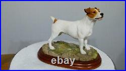 Border fine arts jack Russell, brown and white, A3037, Margaret Turner, Free Del