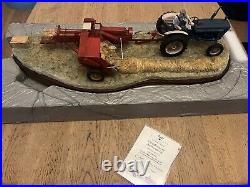 Border fine arts limited edition Hay Bailing Tractor Pulling The Hay Bailer