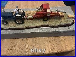 Border fine arts limited edition Hay Bailing Tractor Pulling The Hay Bailer