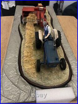 Border fine arts limited edition Hay Bailing Tractor Pulling The Hay Bailer