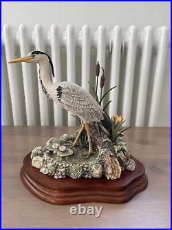 Border fine arts limited edition Patience heron ceramic ornament 1992 flaw