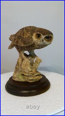 Border fine arts owl by Anne Wall, 16cm, (6.29) tall Border fine arts owl by Anne Wall, 16cm, (6.29) tall