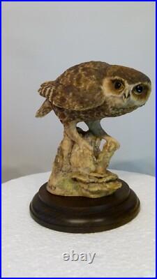 Border fine arts owl by Anne Wall, 16cm, (6.29) tall Border fine arts owl by Anne Wall, 16cm, (6.29) tall