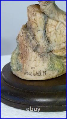 Border fine arts owl by Anne Wall, 16cm, (6.29) tall Border fine arts owl by Anne Wall, 16cm, (6.29) tall