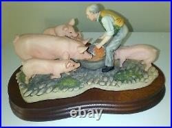 Border fine arts pigs feeding time JH107 Anne Wall limited 907 / 1750
