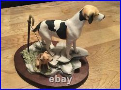 Border fine arts rare fell hound with Lakeland terrier L92 limited edition 750