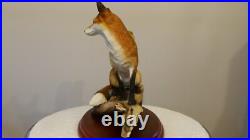 Border fine arts sitting safe, fox, Ray Ayres A2027, certificate, (B) Free Del
