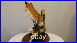 Border fine arts sitting safe, fox, Ray Ayres A2027, certificate, (B) Free Del