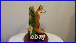 Border fine arts sitting safe, fox, Ray Ayres A2027, certificate, (B) Free Del
