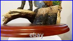 Border fine arts sitting safe, fox, Ray Ayres A2027, certificate, (B) Free Del