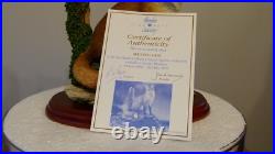 Border fine arts sitting safe, fox, Ray Ayres A2027, certificate, (B) Free Del