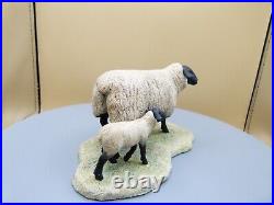 Border fine arts, suffolk ewe and lamb, 119, 1991, by R Ayres