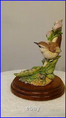 Border fine arts wren on peas, WB36, by Russell Willis Free Delivery