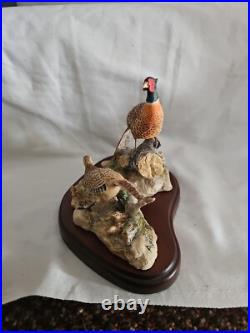 Boxed Border Fine Arts, Hen Pheasant & Chicks + Cock Pheasant Figurines 1990 Boxed Border Fine Arts, Hen Pheasant & Chicks + Cock Pheasant Figurines 1990