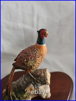 Boxed Border Fine Arts, Hen Pheasant & Chicks + Cock Pheasant Figurines 1990