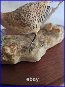 Boxed Border Fine Arts, Hen Pheasant & Chicks + Cock Pheasant Figurines 1990