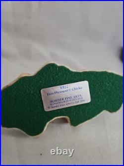 Boxed Border Fine Arts, Hen Pheasant & Chicks + Cock Pheasant Figurines 1990