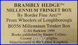 Brambly Hedge Border Fine Arts Millennium Snow Ball Trinket Box Limited Edition