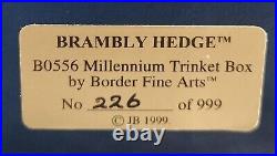 Brambly Hedge Border Fine Arts Millennium Snow Ball Trinket Box Limited Edition