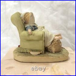 Brambly Hedge Border Fine Arts Rare Poppy Asleep in Chair BH72