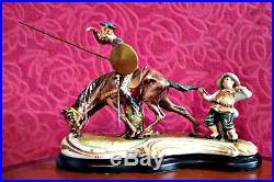 Capodimonte (B. Merli) Porcelain Group Figurine'Don Quixote and Sancho Panza