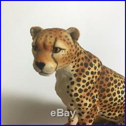 Cheetah & Cubs L133 97/750 WWF 1992 Border Fine Arts R T Roberts Ltd Edition