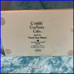 Collectible Border Fine Arts Comic & curious cats wash day blues A6719 (C)