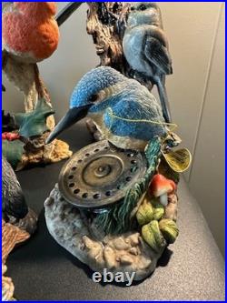Collection of 16 Resin Bird Figurines Border Fine Arts Country Artists Bowbrook