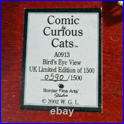 Comic & Curious Cats Bird's Eye View Linda Jane Smith A0913 Ltd Ed #590/1500