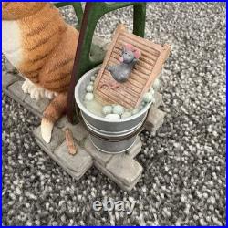 Comic & Curious Cats Figurine Laundry Day Border Fine Arts A7173