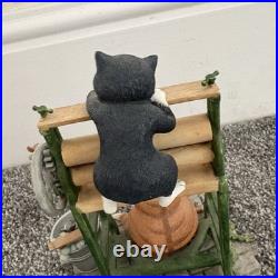 Comic & Curious Cats Figurine Laundry Day Border Fine Arts A7173