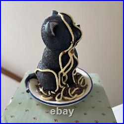 Comic & Curious Cats Figurine Spaghetti Head A26178 Border Fine Arts Boxed Rare