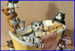 Comic & Curious Cats In the Tub LJ Smith A3884 Ltd. Ed. #485/1500 Free UK P&P