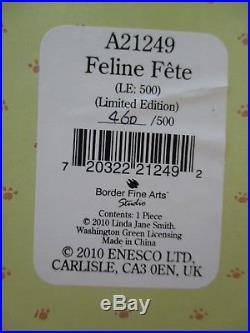 Comic Curious Cats Linda Jane Smith Border Fine Arts Feline Fete Limited Edition