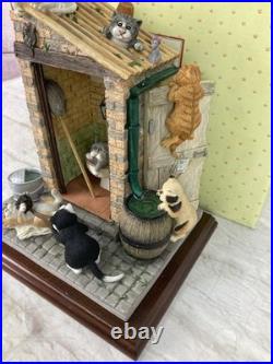 Comic Curious Cats Outside Privy A4962 Limited Edition Border Fine Arts