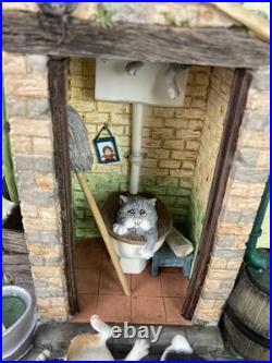 Comic Curious Cats Outside Privy A4962 Limited Edition Border Fine Arts