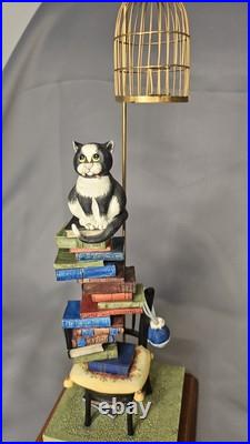 Comic & Curious Cats Who Dunnit Large Cat Figure Border Fine Arts VGC