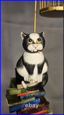 Comic & Curious Cats Who Dunnit Large Cat Figure Border Fine Arts VGC