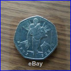 Commemorative WWII 50 Pence Coin 2006 circulated