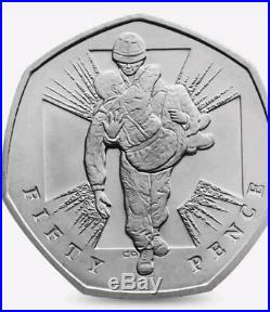 Commemorative WWII 50 Pence Coin 2006 rare 50p