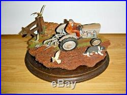 Country Artists Tractor Figurine The Last Furrow Massey Ferguson COA