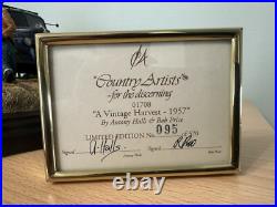 Country Artists/border Fine Arts L/ Edition Of 570/95 A Vintage Harvest 1957