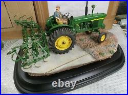 Country artists Border Fine Arts Powerful Partnership Jhon deere tractor Boxed