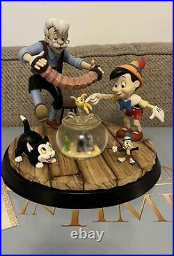 Disney Geppetto & Pinocchio Limited Edition Tableau, A Moment In Time, RARE