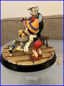 Disney Geppetto & Pinocchio Limited Edition Tableau, A Moment In Time, RARE