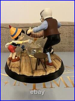 Disney Geppetto & Pinocchio Limited Edition Tableau, A Moment In Time, RARE