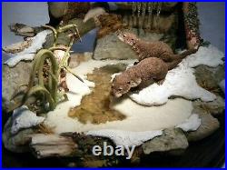 Early Country Artists Ltd Ed 58/850 Otters Winter Sanctury Kieth Sherwin