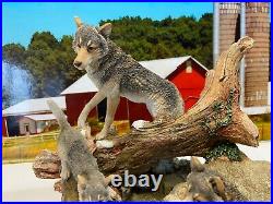 Ensco. Bfa. Country Artists. Wolves. A Difficult Crossing. L. Edition Wolf Family